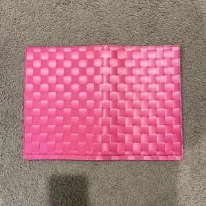 Pink Woven Rectangular Placemat set of 4